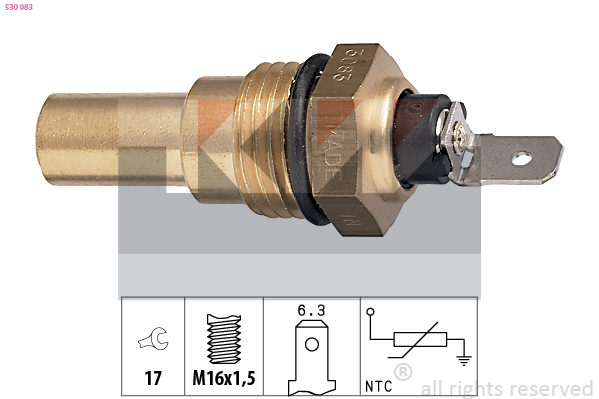 Senzor,temperatura lichid de racire 530 083 KW